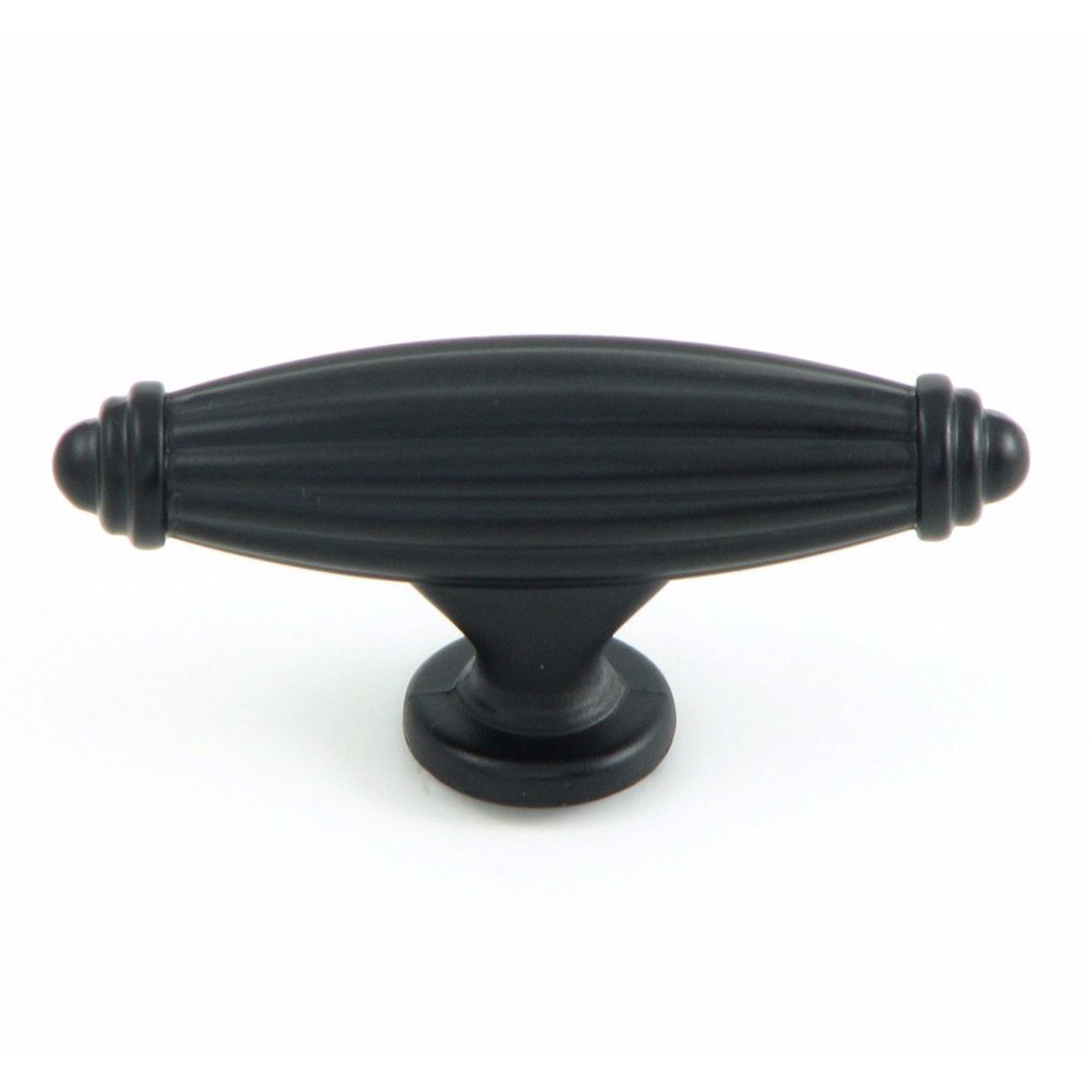 Country Cabinet Knob in Matte Black 1 pc